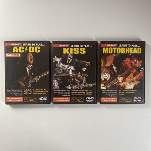 Lick Library, Learn To Play ACDC + KISS + Motorhead (2007) DVD Movie - Region 4 - Picture 1 of 10