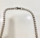 Vintage 18" Silvertone/Rhinestone Necklace — photo 3