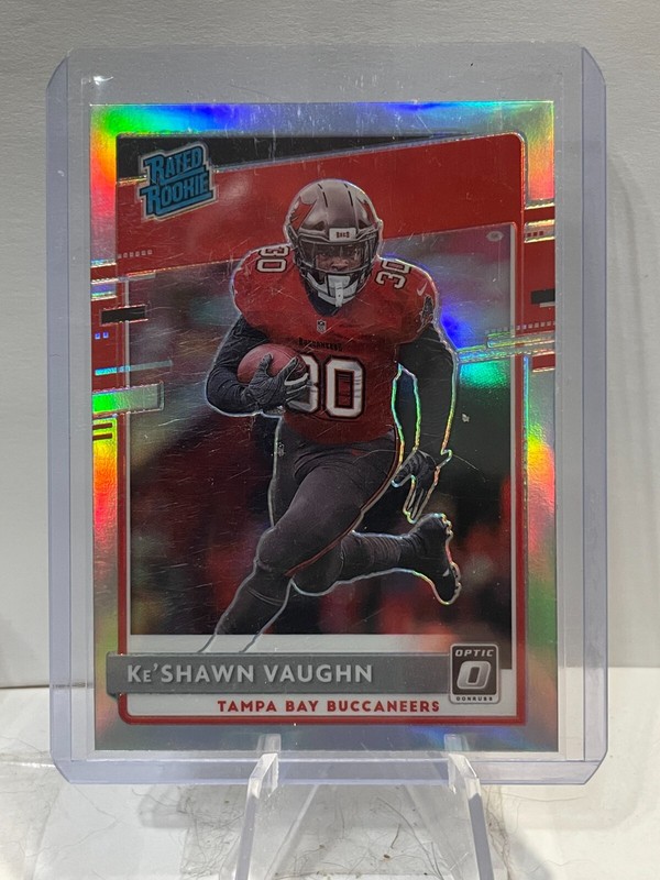 Ke'Shawn Vaughn 2020 Panini Donruss Optic Rated Rookie Silver Tampa Bay Bucs