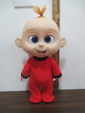 The Incredibles Jack Jack light up face talking 14" doll TESTED WORKS