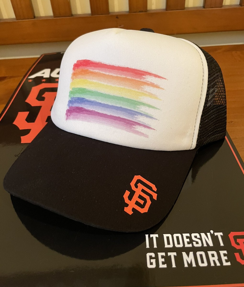 Rare SF Giants Pride Cap bucket hat LGBT LGBTQ New