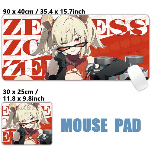 Oversize Keyboard Pad Zenless Zone Zero Anime Table Mat Mouse Pad Cosplay Gift - Picture 25 of 37