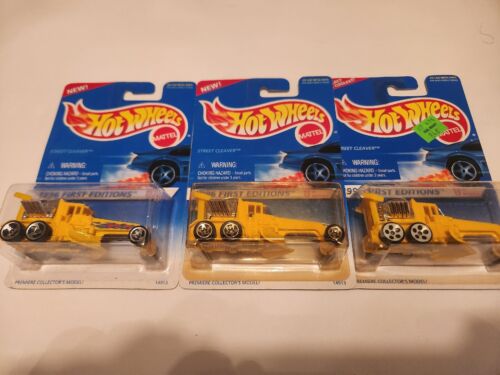 1996 Hot Wheels Street Cleaver lot de variations 3 roues/tampon/chrome  - Photo 1/5