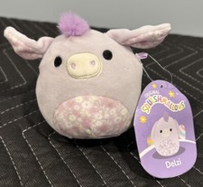 4.5 Squishmallow Delzi The Purple Donkey, Excellent Condition With Name Tag