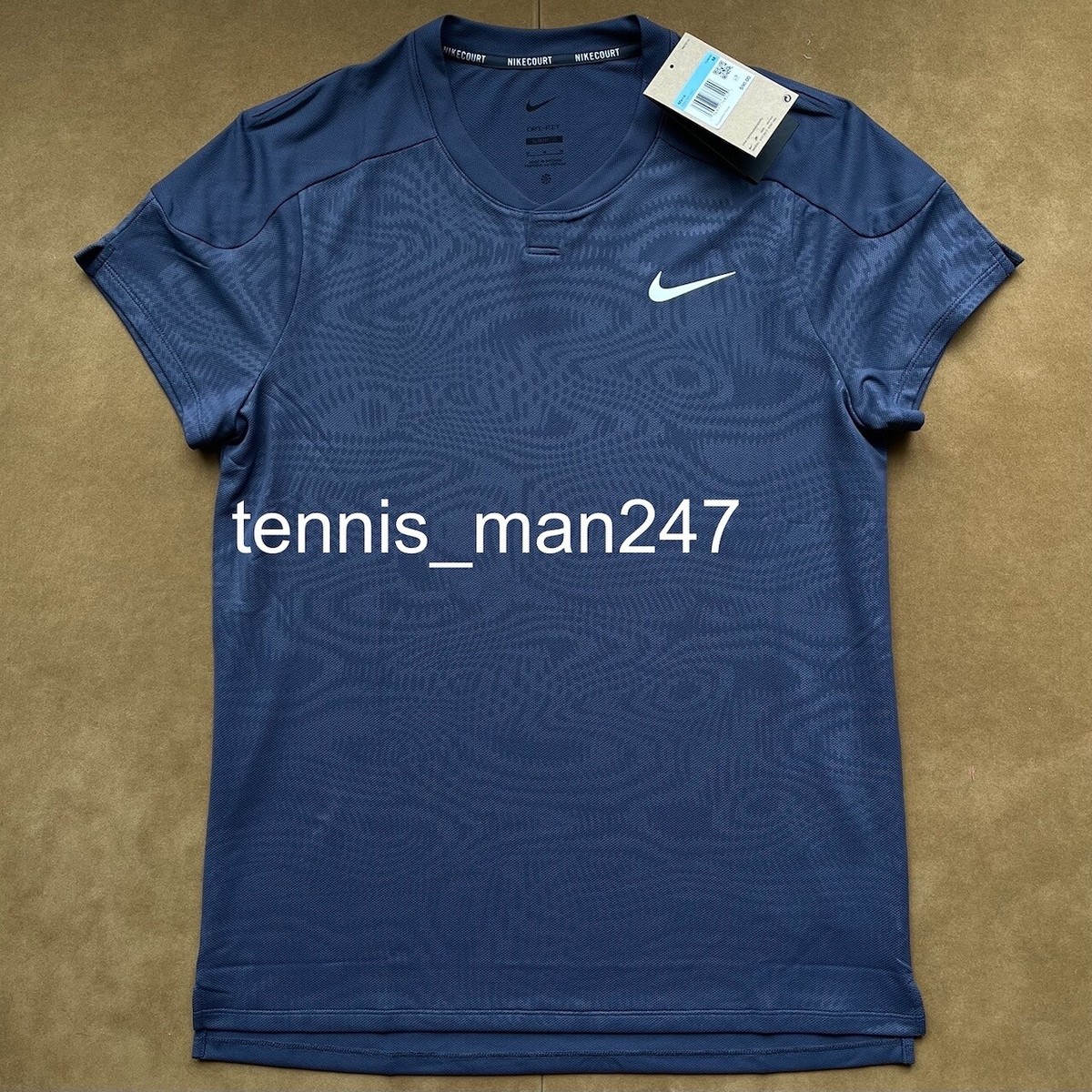 Nike Carlos Alcaraz 2024 French Open Tennis Shirt Crew Court Vapor
