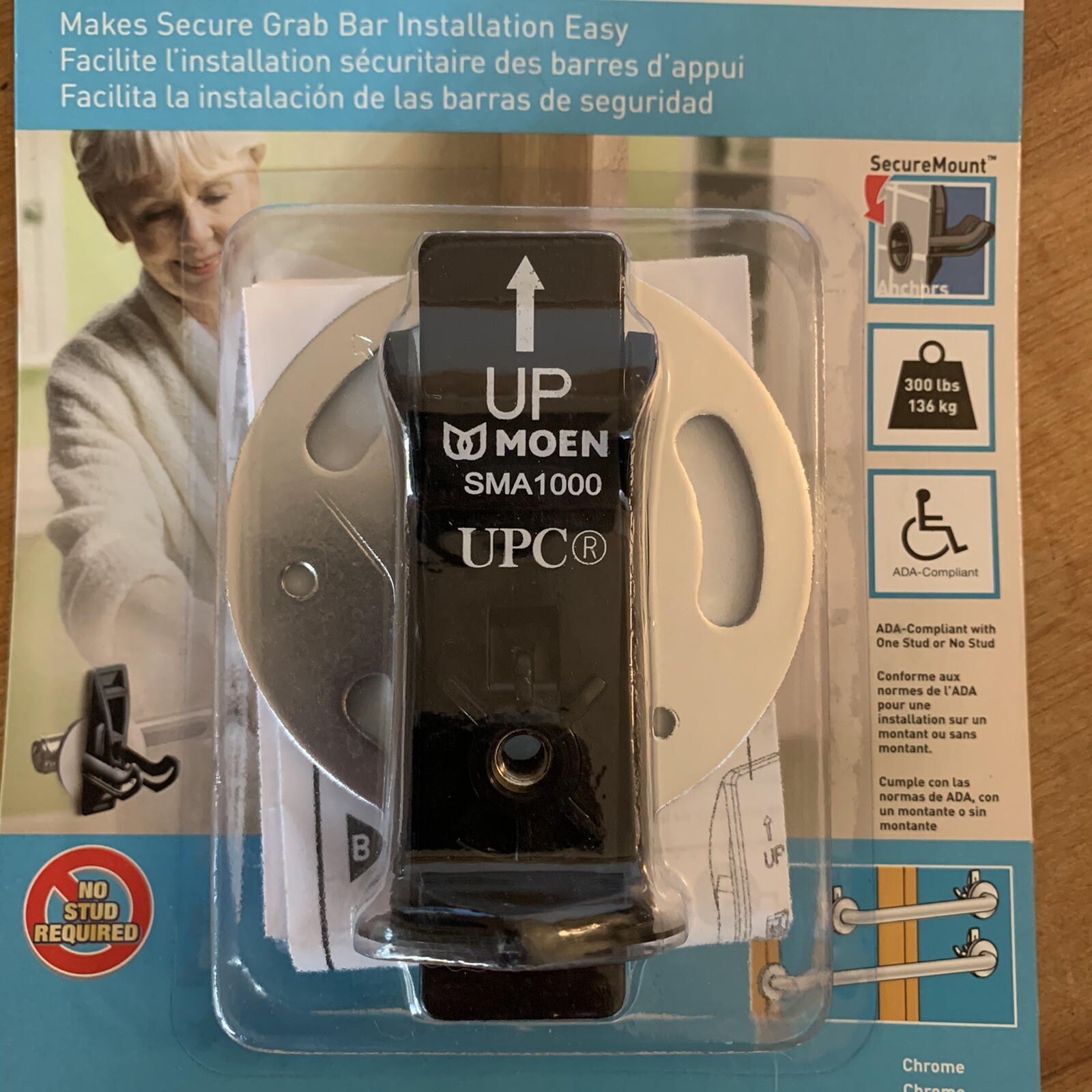 Moen Secure Mount Anchors Chrome SMA1015CH New Home Care Easy Install