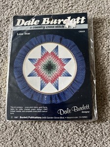 VINTAGE 1987 DALE BURDETT COUNTRY CROSS STITCH LONE STAR CK619-NIP