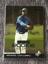 2004 Donruss Stat Line Career Dodgers Baseball Card #28 Alfredo Gonzalez RR/390