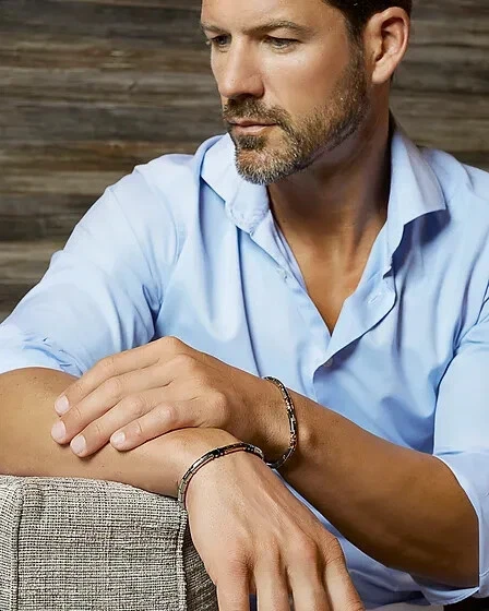 COMETE GIOIELLI SUITS BRACCIALE UOMO UBR 1152 NUOVO GARANZIA UFFICIALE - Immagine 2 di 3