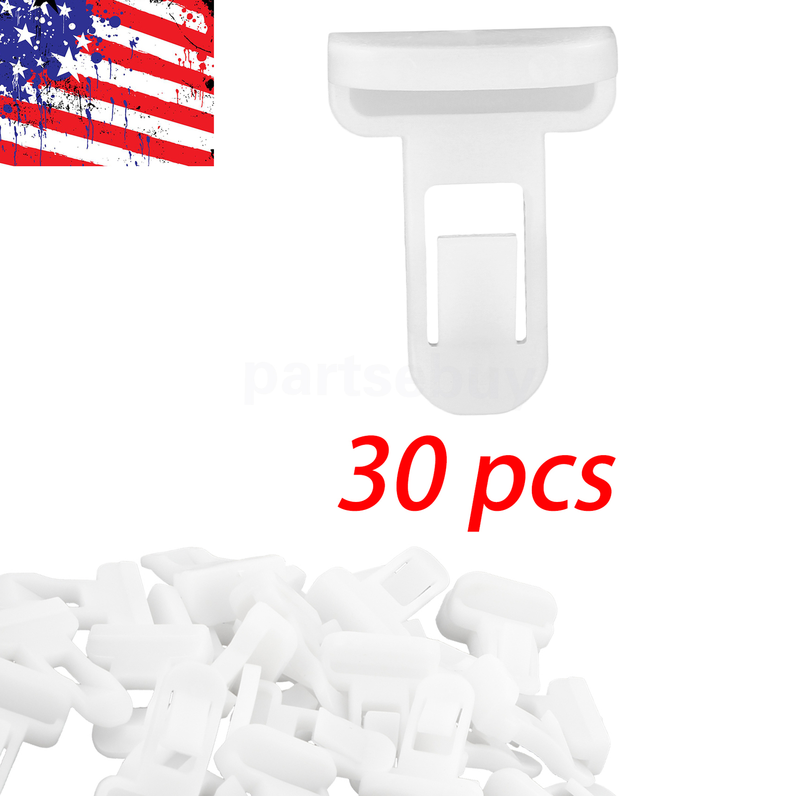 Pack of 30 Front Rear Spoiler Clips 7539235220 for Toyota Camry 2012