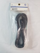 12ft Computer Power Cord w/Open End 12' Black Cable