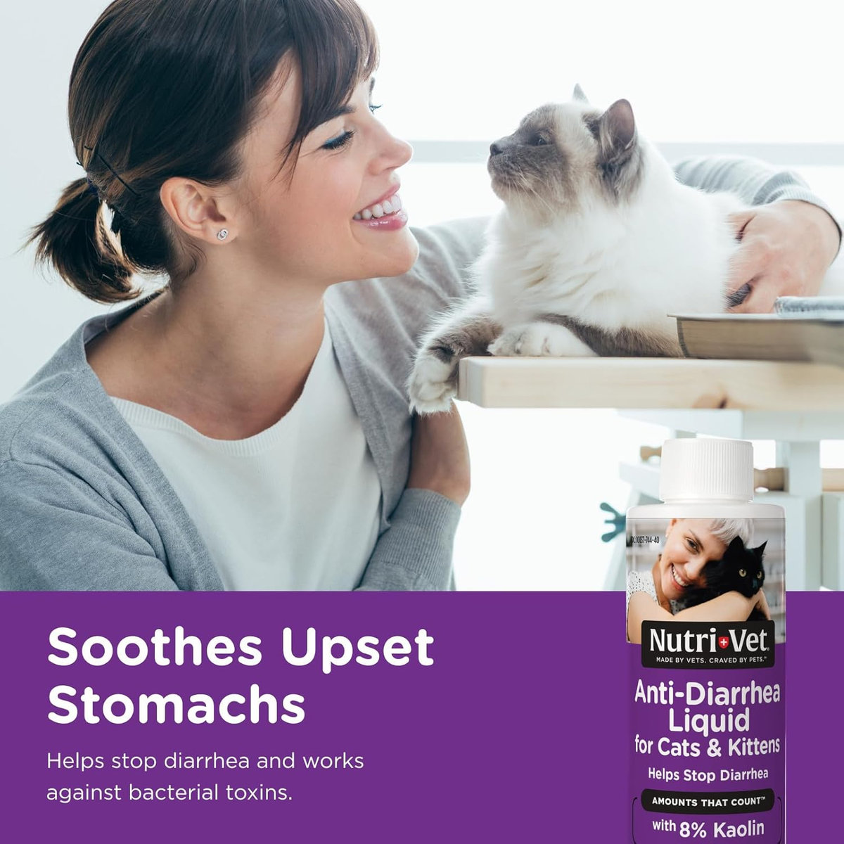 Nutri-Vet Anti-diarrhea Liquid for Cats Stop Diarrhea Stomach