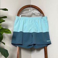 Duluth 2XL Blue Color Block Pier Genius Swim Trunks