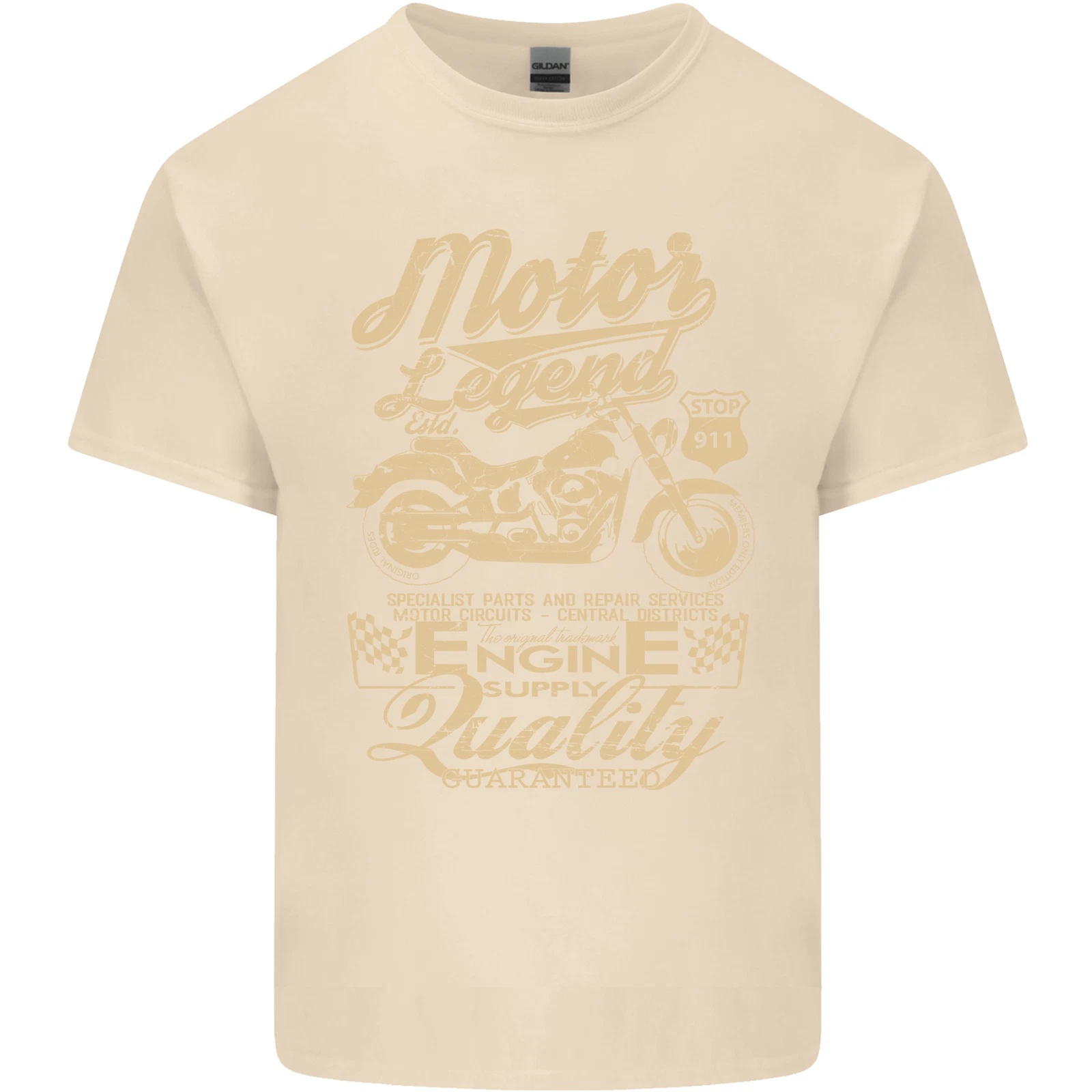 Motor Legend Biker Motorcycle T-Shirt for Men Light