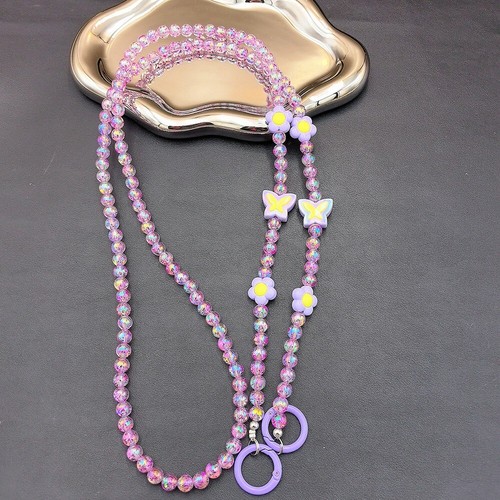 Beads Mobile Phone Straps Hanging Crossbody Bag Chain Bag - Photo 13 sur 13
