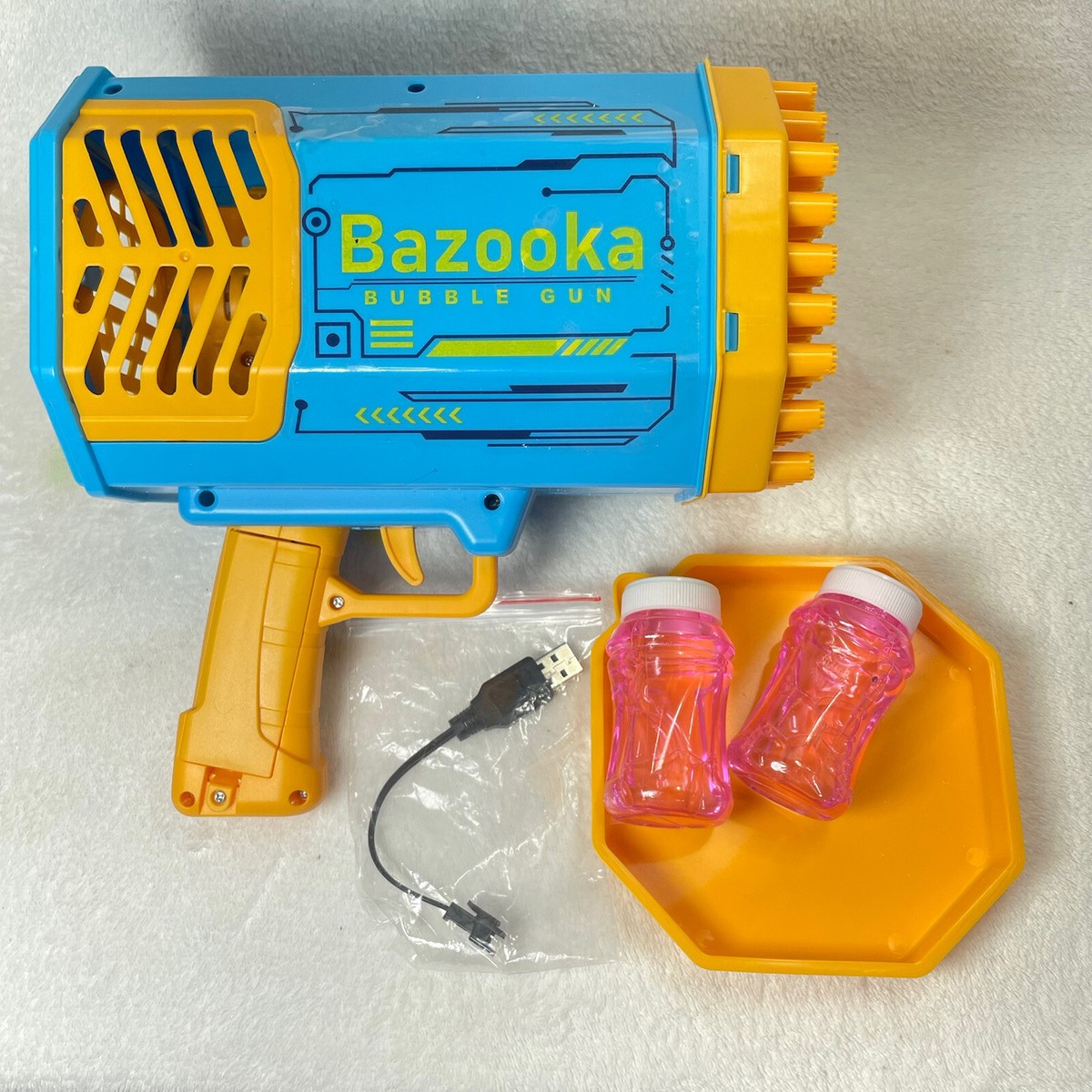 Bazooka Bubble Blaster Bazooka Bubble Machine Gun - 69 Holes Bubble ...