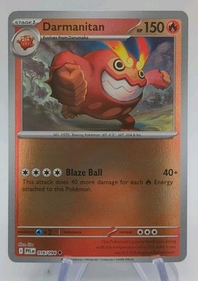 Darmanitan 016/094 Me02: Phantasmal Flames Reverse Holo NM