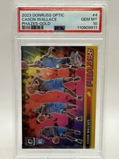 2023-24 Donruss Optic Phazes Cason Wallace #4 Gold Prizm /10 RC PSA 10 Pop 1 💥