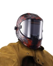 Panoramic View Welding Helmet Auto Darkening, Welding Hood with 4 Arc Sensor ...