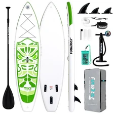 Inflatable 10'6×33"×6" Ultra-Light (17.6lbs) SUP for All Skill Levels Everyth...