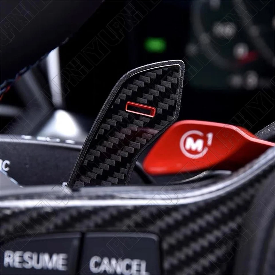 bon Fiber Steering Wheel Paddle Shifter For BMW G20 M3 M4 G80 G82 M340i 2017+ - Image 4 of 4