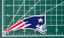 New England Patriots 4" Iron On Embroidered Patch ~ Free Tracking!