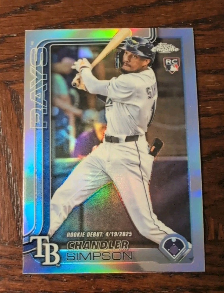 2025 Topps Chrome Update - Chandler Simpson #USC17 Rookie Debut Refractor (RC)