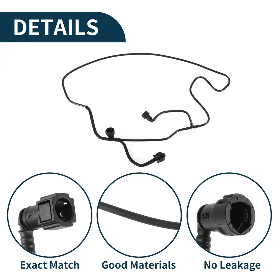 Tubo de refrigerante de manguera de radiador para Volvo XC60 2014-2024 plástico negro 1 pieza Foto 4 de 4