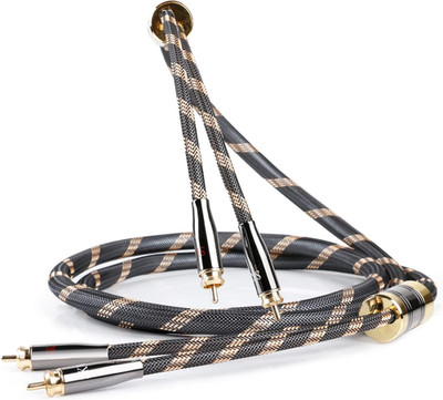 SKW Upgrad Audiophiles Cinch Audio Kabel, 2RCA Stecker Zu 2RCA Stecker Hifi Syst