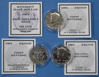 1964 Proof 3 pc set Accented Hair, Normal Hair, Transitional Kennedy Half Dollar