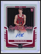 2024-25 Donruss #SS-MBB Matas Buzelis RC Signature Series Auto Bulls