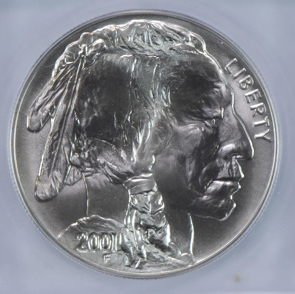 2001-D Buffalo Commemorative Silver Dollar MS70 ICG *5705 - Image 3 of 4