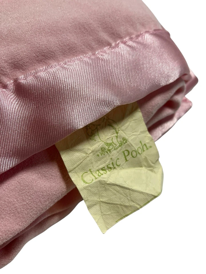 Винтажный Y2k редкая поросенок Baby одеяло розовый атлас отделки классический Pooh трудно найти цель 2004 - Изображение 4 из 4