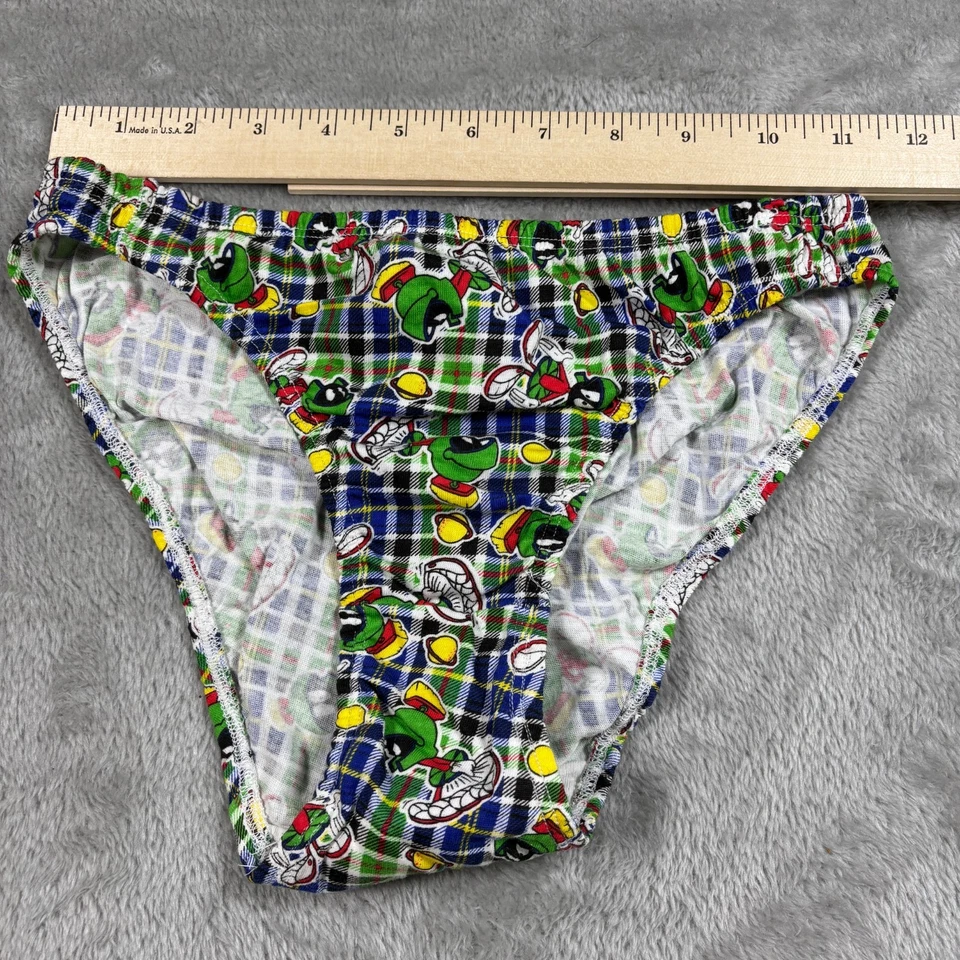 Bragas vintage Looney Tunes para mujer 5 ropa interior Marvin Martian Warner Bros nuevas con etiquetas Foto 4 de 4