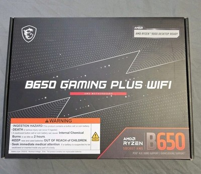 MSI B650 Gaming Plus WIFI Motherboard AMD Ryzen 9000 PCIE 4.0 DDR5 Support NEW