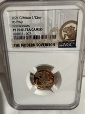 2021 Half Sovereign PF70 Ultra Cameo 95 Privy First Releases