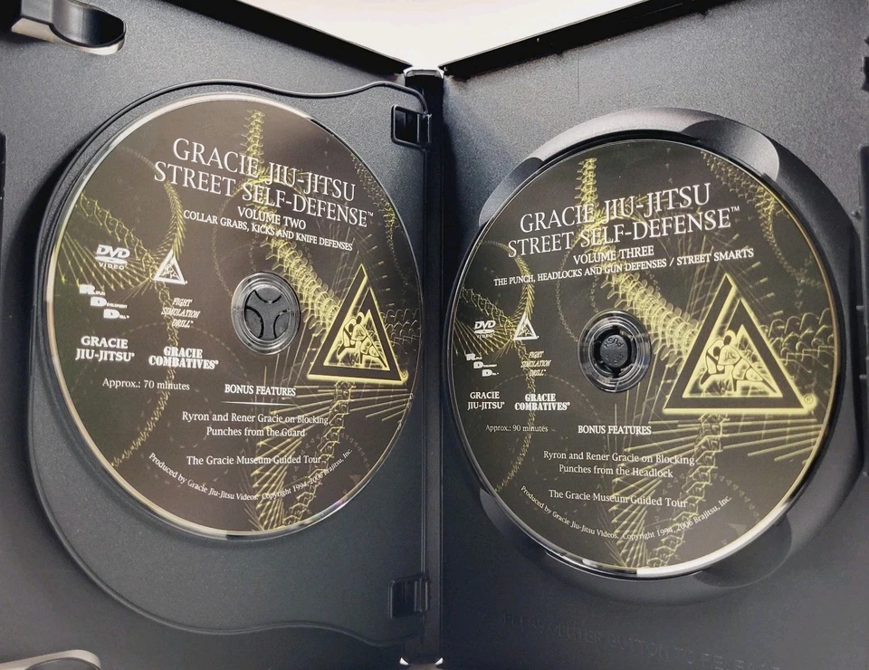 Gracie Jiu-Jitsu Street Self-Defense DVD 2006 LNC Vol 1, 2 & 3 Complete Series - Image 4 of 4