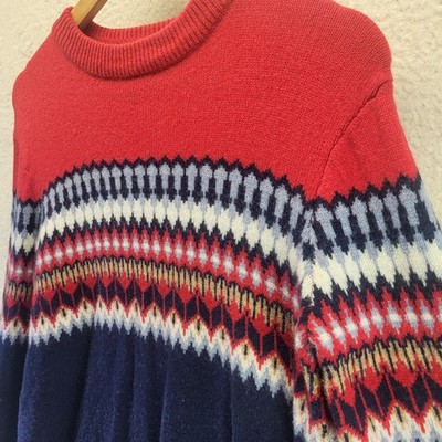 Vineyard Vines Fair Isle Sweater Merino Wool Womens Small Nordic Ski Lodge