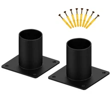 2 PCS Heavy-Duty Mounting Post Light Adapter, 3 Inch Outdoor Pier Mount Base,...