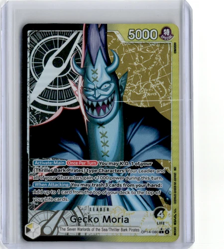 One Piece TCG GECKO MORIA The Azure Sea's Seven *Foil* (OP14-080) Alt Art