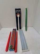 13 Vintage Christmas Taper Candles 2 Hollyberry 10 Lenox  Wisteria 1 Paragon