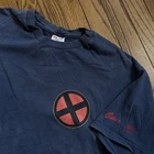 Vintage 90s X-Men Marvel Comics Logo Shirt XL Navy Blue Hanes Heavyweight 1990s