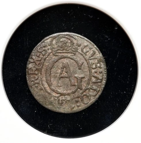 POLAND, Elbing. Gustavus Adolphus, 1629-1634, Billon Solidus, NGC AU Details