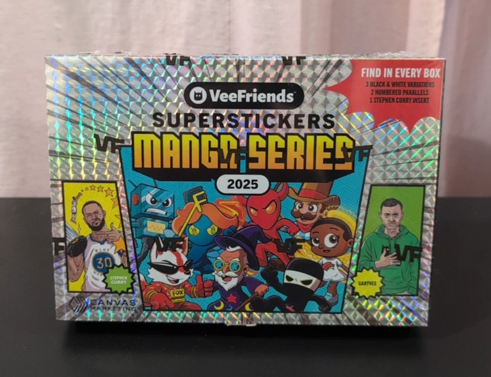 Veefriends Super Stickers Manga Series 2025 Hobby Box Factory Sealed Steph Curry - Image 3 of 4