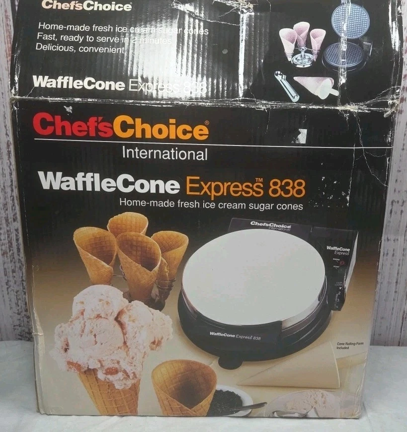 Chef's Choice International Waffle Cone Express 838 Waffle Maker 1050W
