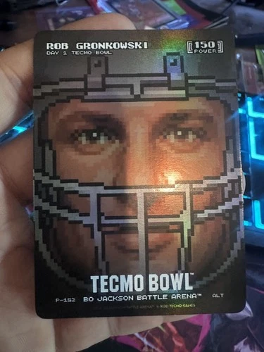 Bo Jackson Battle Arena 2026 Rob Gronkowski Tecmo Bowl Helmet Pixel Holo P-152