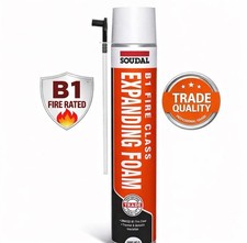 Soudal B1 Fire Class Expanding Foam Hand Held Polyurethane Foam Filler -750ml