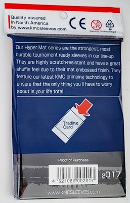 100 KMC Hyper Mat Black Standard Card Sleeves Deck Protector matte barrier  japan | eBay