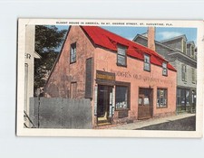 Postcard Oldest House in America St. George Street St. Augustine Florida USA