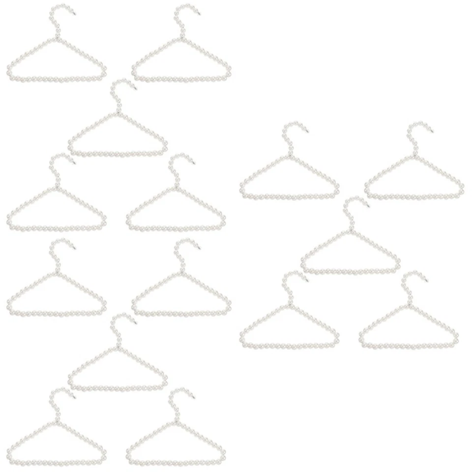  15 PCs kleiner Perlenstärke Hundekleidung Kleiderbügel Perlenhalter Kleinkind
